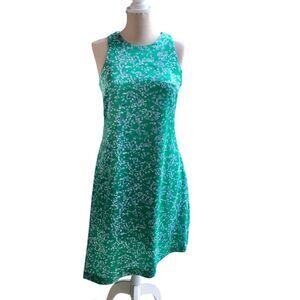 Banana‎ Republic Sleeveless Dress Floral Print Career Casual Petite 10